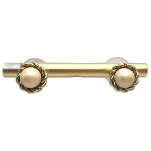 Vintage Faux Pearl Braided Gold Earrings Costume Fashion Classic Elegant Estate